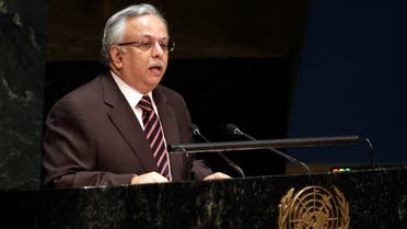 Saudi Arabia Ambassador Abdallah Y. Al-Mouallimi addresses the United Nations General Assembly, Thursday, Jan. 22, 2015. (AP)