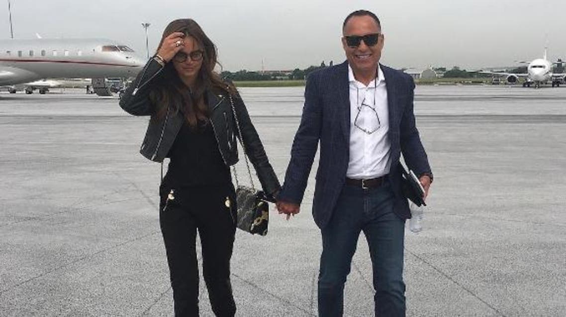 Moldovan model Xenia Deli, 26, married Ossama Fathi Rabah Al-Sharif, 63, on the popular Greek holiday island of Santorini in June. (via @xeniadeli)