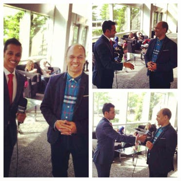 Saudi student in US Ibrahim Faqeeh is also a sports reporter for the Saudi sport TV channel in Washington DC. (Supplied)