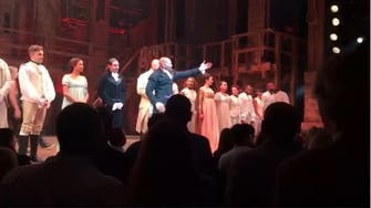 Trump demands apology from ‘very rude’ cast of Hamilton show