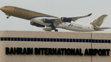 A Gulf Air aircraft takes off from Bahrain International Airport in Muharraq May 7, 2007. Bahrain took full ownership of Gulf Air on Saturday as joint-owner Oman withdrew from the loss-making carrier, the company's vice-chairman said. REUTERS