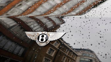 A logo is seen on a Bentley car parked on a street in central London, Thursday, Sept. 23, 2010.