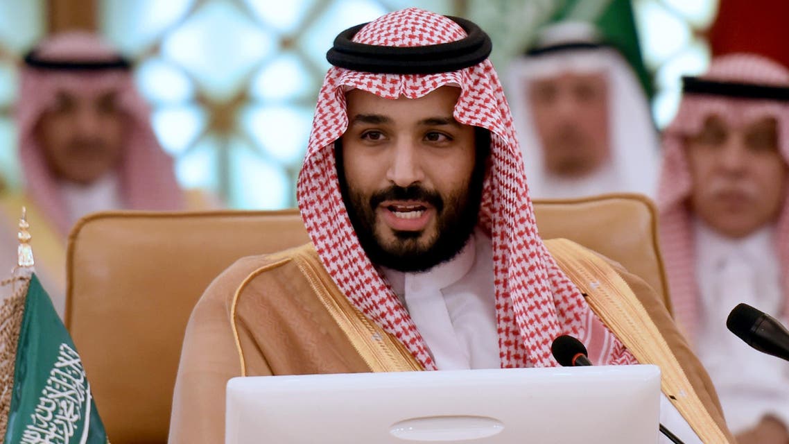 Saudi Deputy Crown Prince, Defence Minister and Chairman of the Council for Economic and Development Affairs Mohammed bin Salman (R) addresses the first meeting of Gulf Cooperation Council (GCC) Economic and Development Affairs Authority in Riyadh on November 10, 2016. AFP