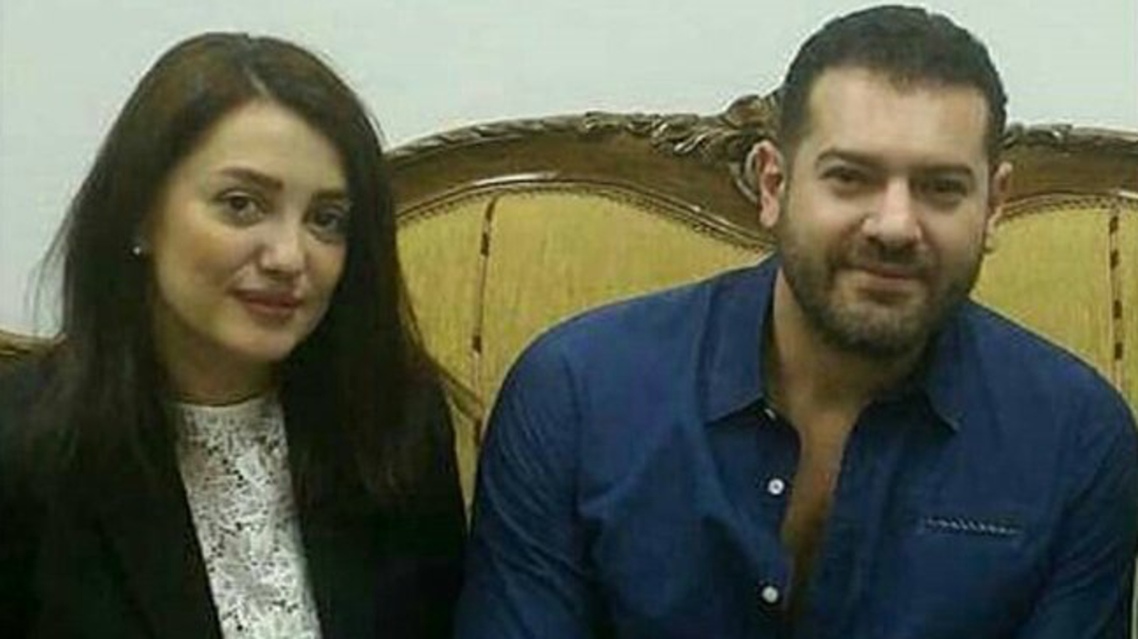 خلال عقد قران الفنان المصري عمرو يوسف والفنانة السورية كنده علوش