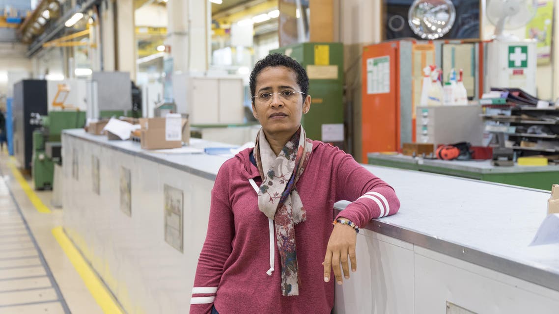 Aisha Juma during her residency at CERN, Geneva, October 2016. (Photo: Sophia Bennett)