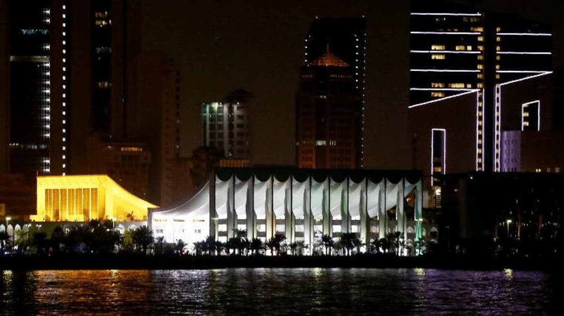 A picture shows Kuwait's national assembly as seen from the sea side in Kuwait City on November 5, 2106. AFP