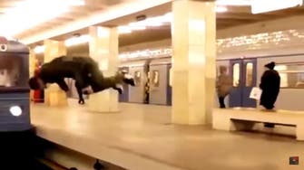 Watch: The Russian who throws himself in front of trains 