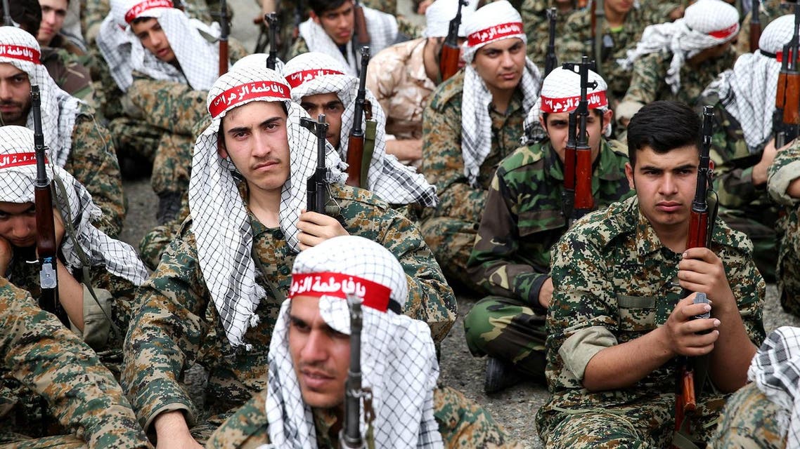 A group of Iranian paramilitary Basij forces, affiliated to the Revolutionary Guard, sit while attending training in a Guard base in northeastern Tehran, Iran (File Photo: AP/Ebrahim Noroozi)