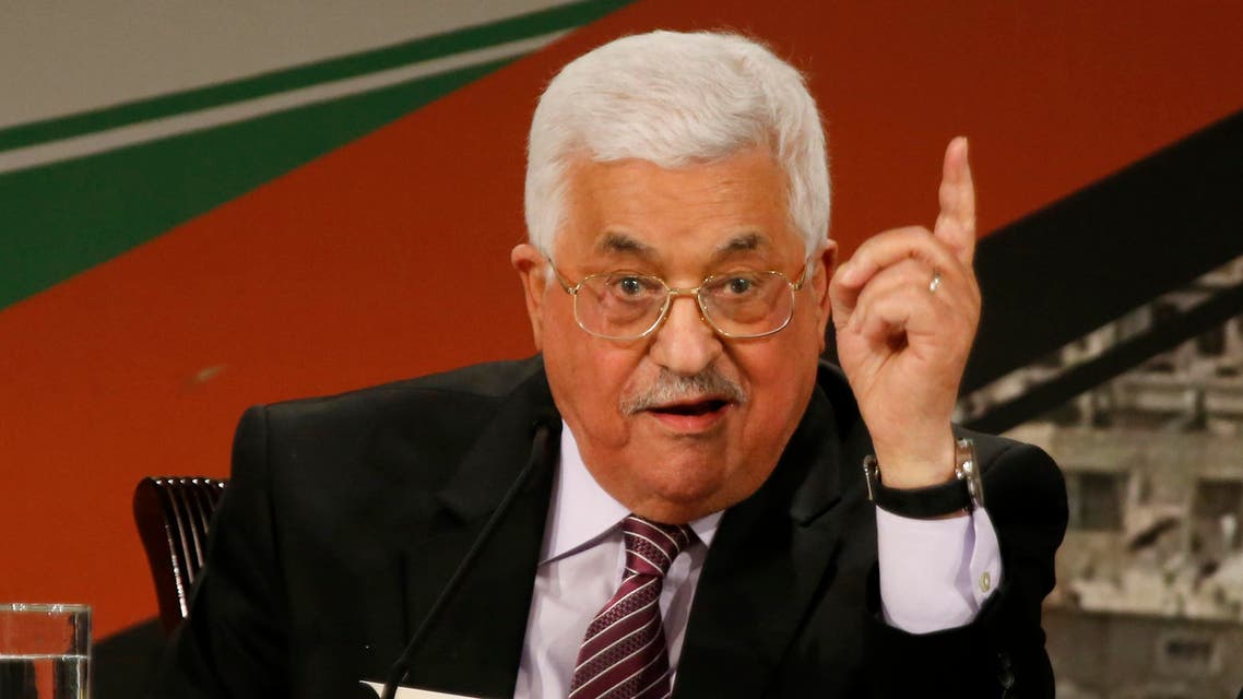 Palestinian president Mahmud Abbas addresses members of his Fatah party on the second day of the 7th Fatah Congress on November 30, 2016, at the Muqataa, the Palestinian Authority headquarters, in the West Bank city of Ramallah. AFP