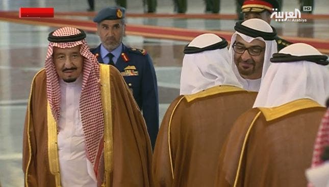 وصول العاهل السعودي إلى أبوظبي