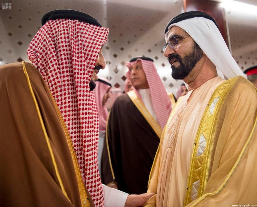 العاهل السعودي والشيخ محمد بن راشد
