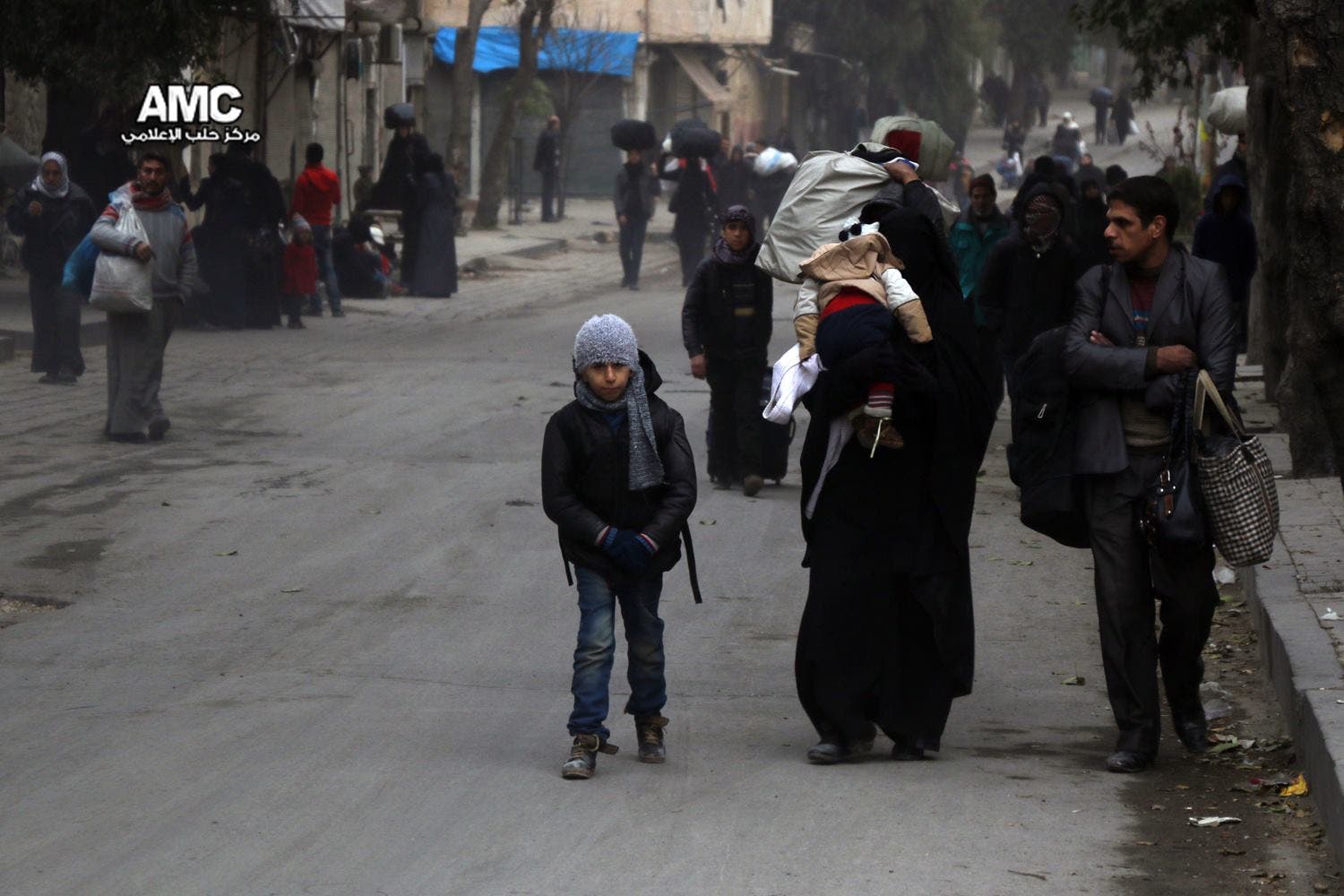 نازحون من الموت في حلب