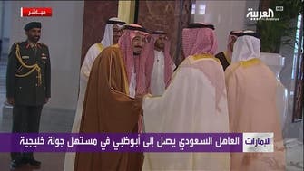 سعودی شاہ سلمان کی خلیجی ملکوں کے دورے پر ابو ظبی آمد 