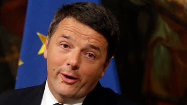 Italian Premier Matteo Renzi speaks during a press conference at the premier's office Chigi Palace in Rome, early Monday, Dec. 5, 2016. AP