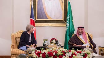 King Salman receives UK PM May in Bahrain