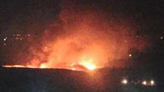 Fire rips through Damascus Mezze military airport 