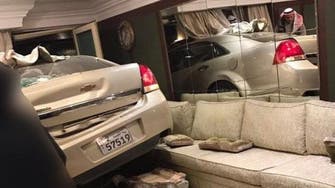 How did this car crash into a Kuwaiti home during a funeral gathering?