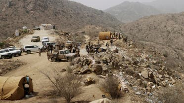 In this Monday, April 20, 2015 file photo, Saudi soldiers work at the border with Yemen in Jazan, Saudi Arabia. (AP)