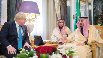 Saudi King Salman receives UK FM Boris Johnson