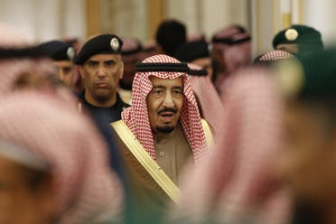 In this Jan. 24, 2015 file photo, Saudi Arabia's King Salman attends a ceremony at the Diwan royal palace in Riyadh. (AP)