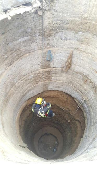 The civil defense team shared photos on Twitter of the rescue operation