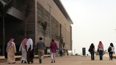 Staff members and students walk on campus at the King Abdullah University of Science and Technology (KAUST) on October 13, 2009, in Thuwal, 80 kilometers north of Jeddah. (File photo: AFP)