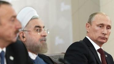 الرئيسان الروسي فلاديمير بوتين والإيراني حسن روحاني