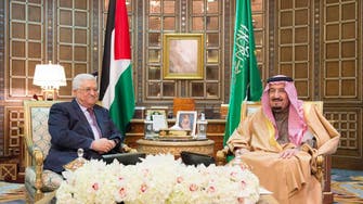 فلسطینی صدر کی شاہ سلمان سے ملاقات، دو طرفہ امور پر بات چیت