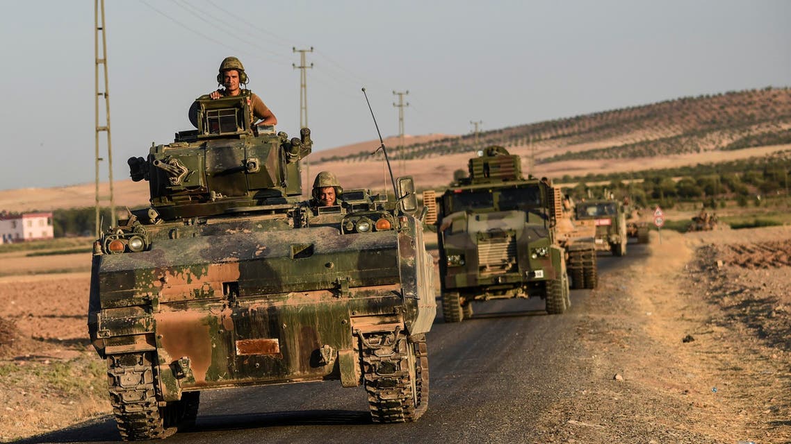 The fighting came as Turkey and allied pro-Ankara Syria rebels faced increasing resistance from the extremists in a battle to take a key town ISIS-held town of Al-Bab. (AFP)