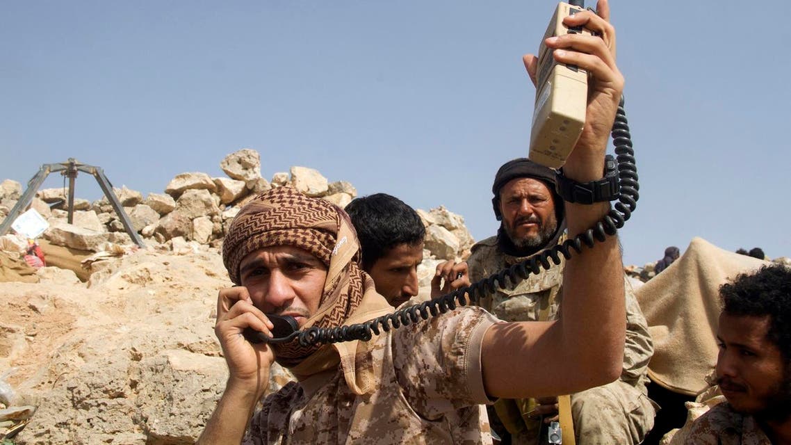 Yemen Popular Resistance forces hold position during battle against Houthis militias west of Marib. (File photo: AFP)