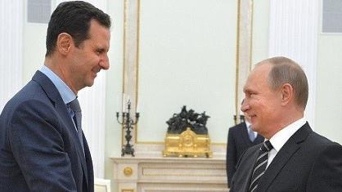 فلاديمير بوتين مع بشار الأسد