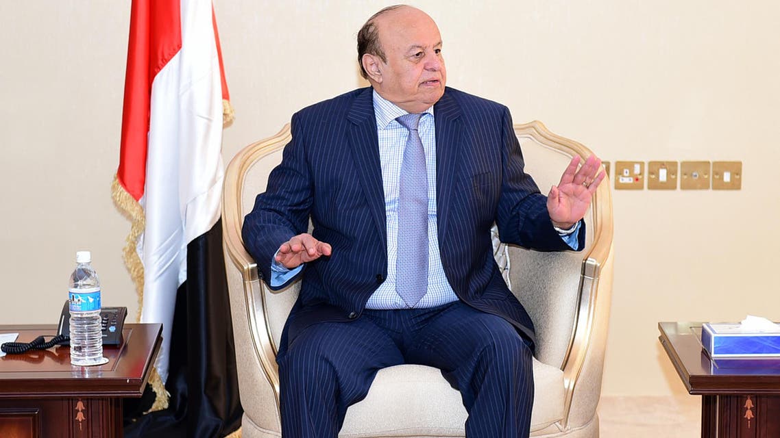 The president praised efforts in the province to “eradicate the forces of evil and terrorism” and bring “security and stability” back to Mukalla. (AFP)