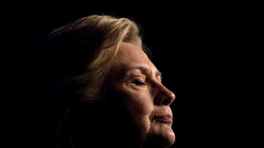 Democratic presidential nominee Hillary Clinton pauses while speaking during a fundraiser at the Capitol Hill Hyatt hotel on October 5, 2016 in Washington, DC. (AFP)