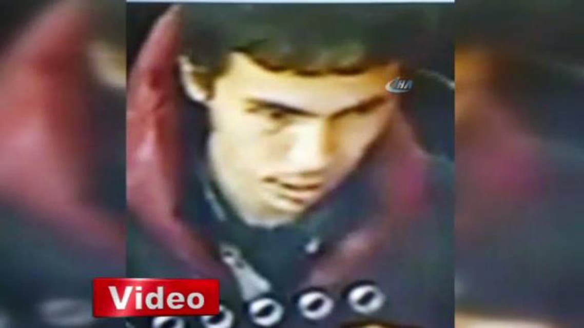 The clip, circulating online by Turkish news agencies, shows the attacker being filmed by CCTV cameras. (Screengrab)