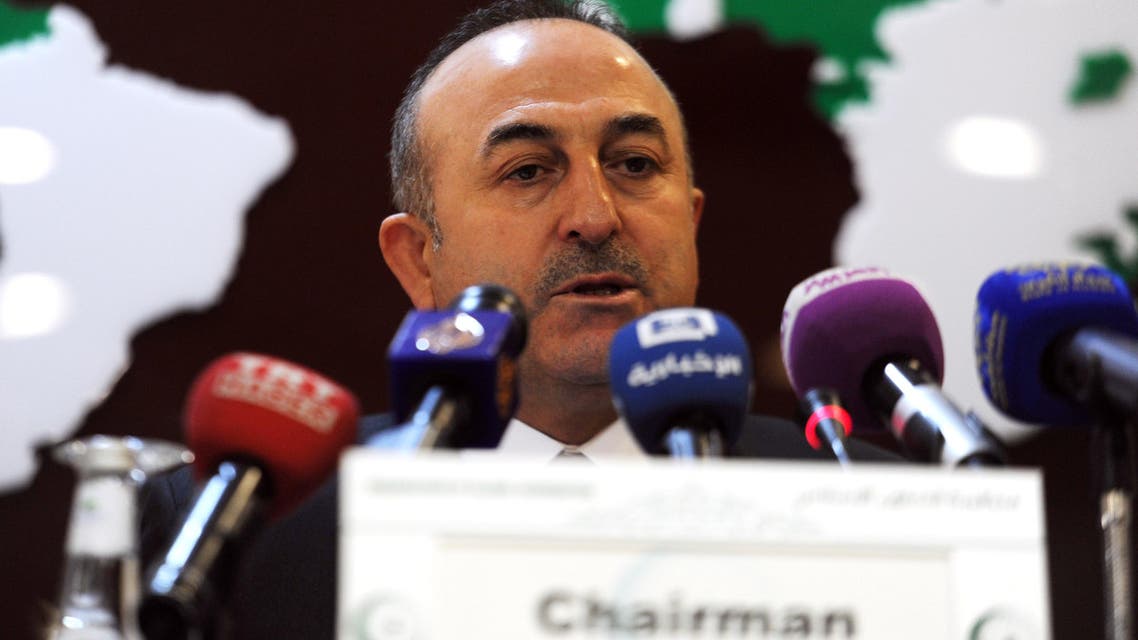 Foreign Minister Mevlut Cavusoglu said Iran must put pressure on allied Shiite militias to abide by the truce that is to form the basis for a ceasefire. (AFP)