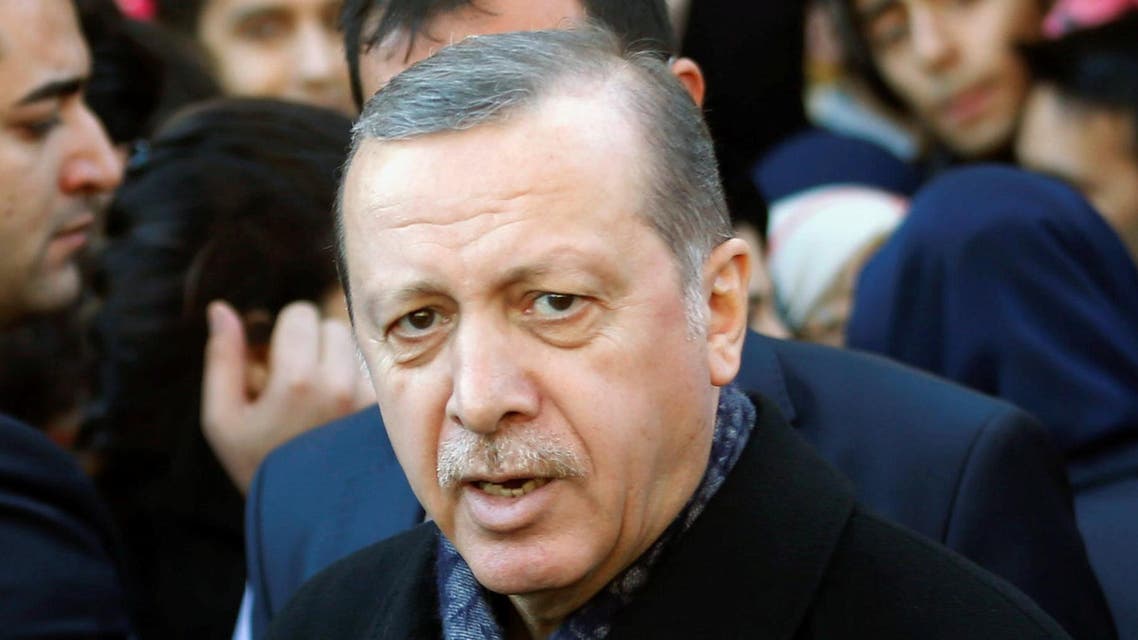 Turkish President Tayyip Erdogan leaves Eyup Sultan mosque in Istanbul, Turkey, December 11, 2016. REUTERS/Murad Sezer