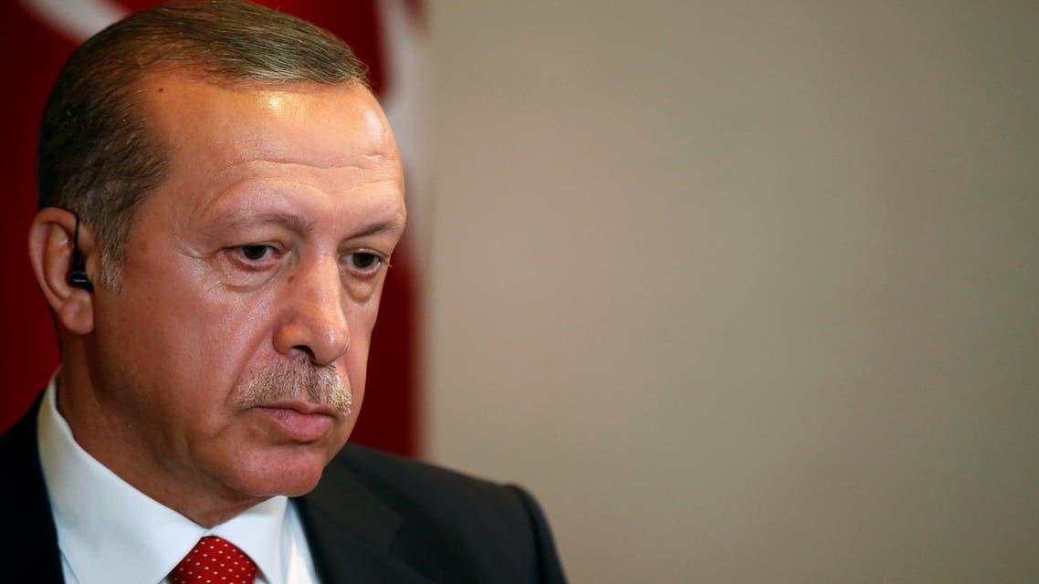Turkish President Tayyip Erdogan prepares for an interview in New York City, U.S. September 19, 2016. REUTERS/Brendan McDermid 