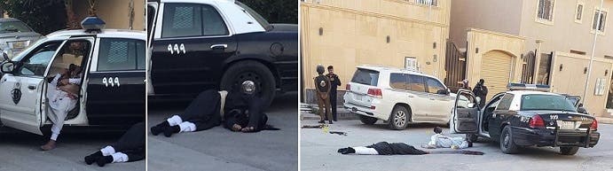 ولم ينته كل شيء الا كما خطط الأمن السعودي، بقتل العواجي للمتدعوشين بعد رفضهما الانصياع والاستسلام