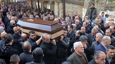 Relatives and friends of Nawras Assaf, one of the victims from Istanbul's New Year nightclub attack, carry his coffin during his funeral in the town of Al-Fuhays near the Jordanian capital Amman, on January 3, 2017. (AFP)