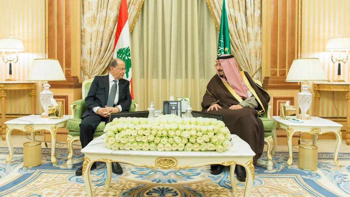 saudi king lebanese aoun