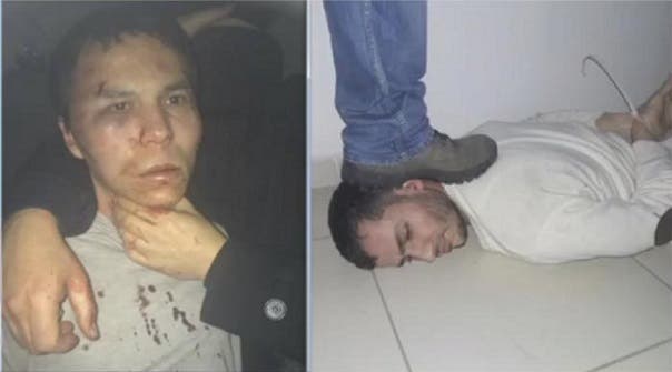 صورة لاعتقال منفذ هجوم اسطنبول وصديقه