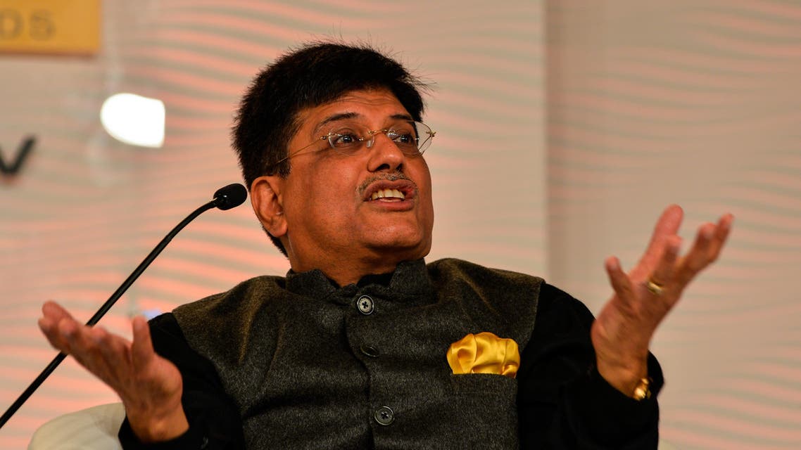 India’s Energy, Coal and Mines Minister, Piyush Goyal, says India has become one of the major player in renewable energy. (File photo: AFP)