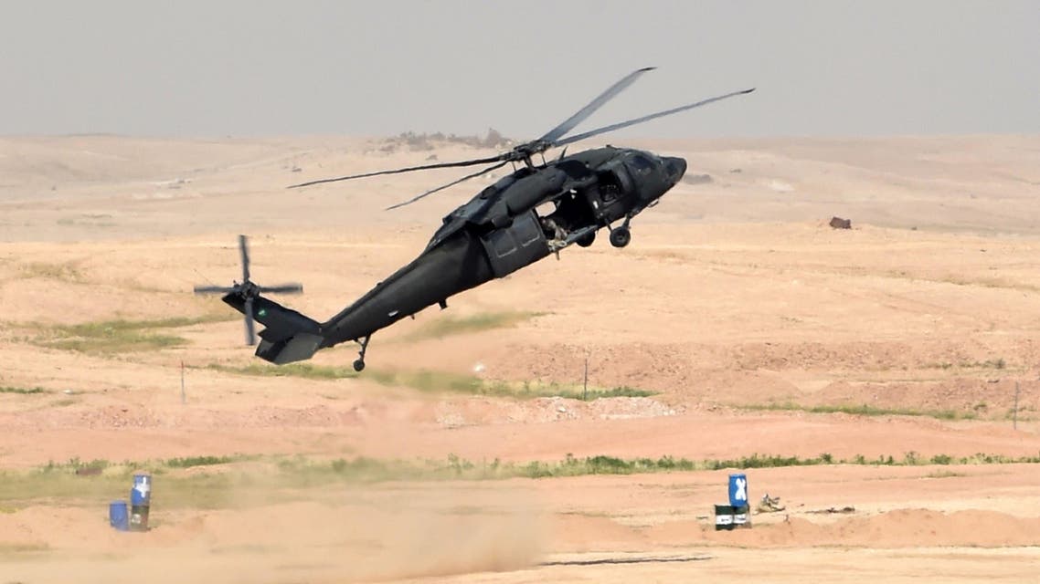 Special forces perform during the Northern Thunder military exercises in Hafar al-Batin, 500 kilometres north-east of the Saudi Capital Riyadh on March 10, 2016. (AFP)