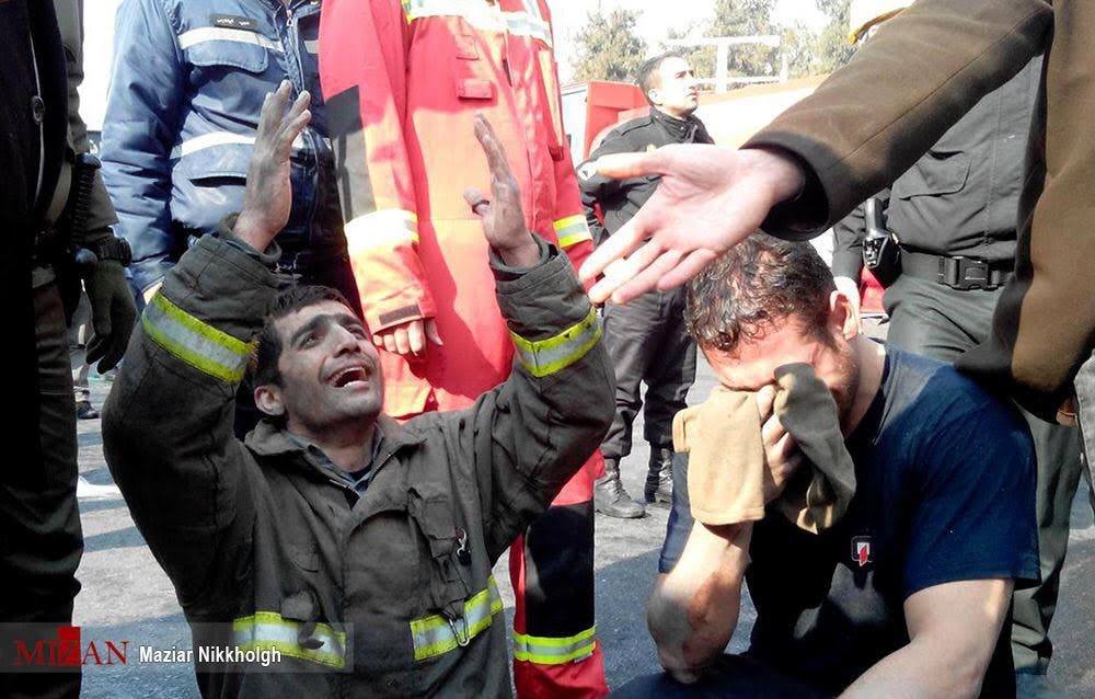 انهيار مبنى-طهران