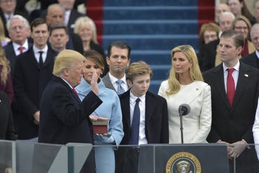 US President-elect Donald Trump is sworn in as President on January 20, 2017 at the US Capitol in Washington, DC