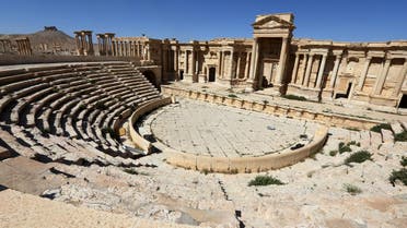 This file photo taken on March 31, 2016 shows the Roman Theatre in the ancient city of Palmyra in central Syria. (AFP)