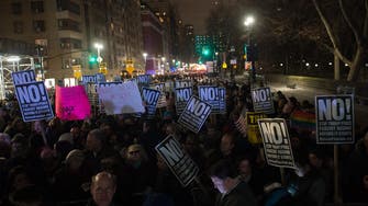 Hollywood celebs join anti-Trump New York protest