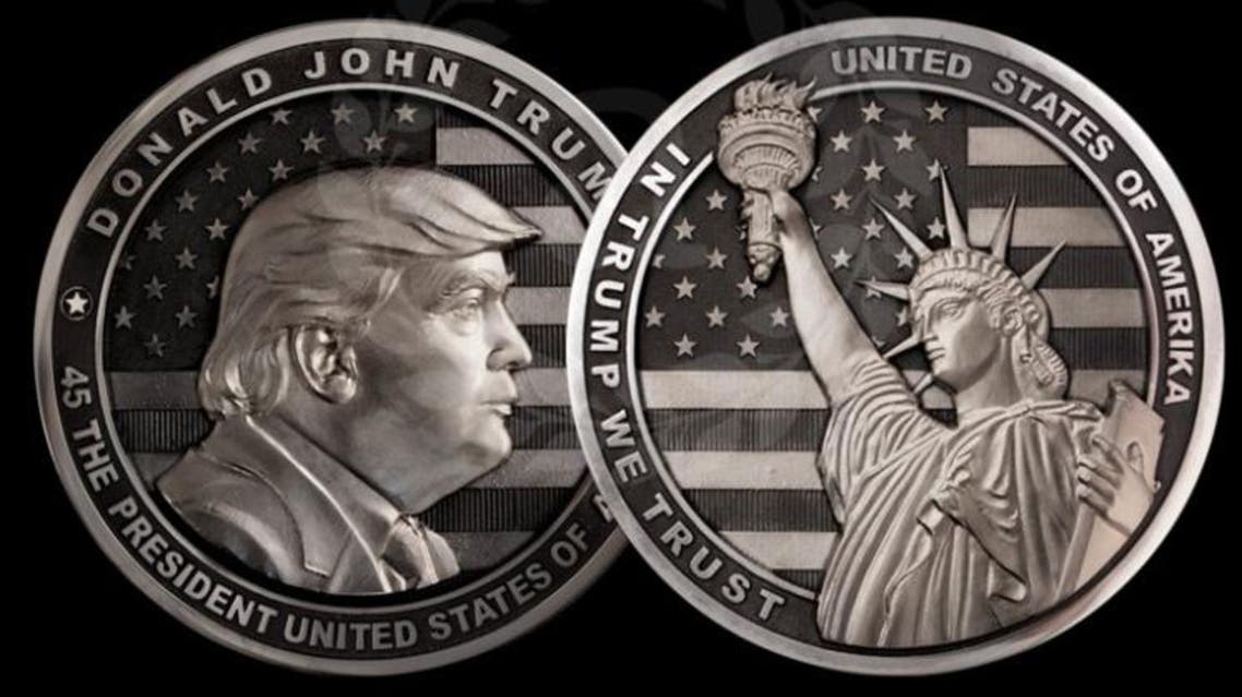 On the reverse side, it has the Statue of Liberty and reads 'In Trump We Trust' and 'The United States of Amerika'. (Photo courtesy: Art Grani)
