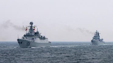Chinese warships AFP