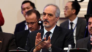 Syria's UN ambassador and head of the government delegation Bashar al-Jaafari attends the first session of Syria peace talks at Astana's Rixos President Hotel on January 23, 2017. (AFP) 